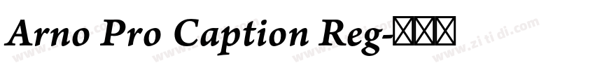 Arno Pro Caption Reg字体转换